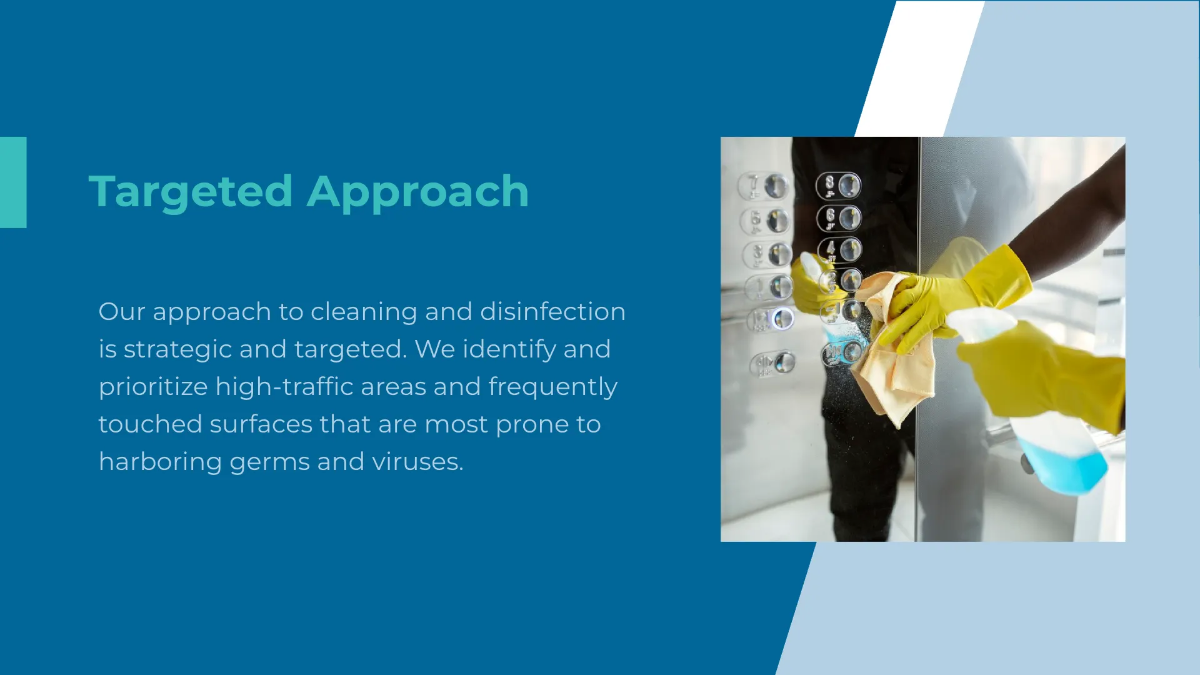 Free Workplace Sanitization Strategies Presentation Template to Edit Online