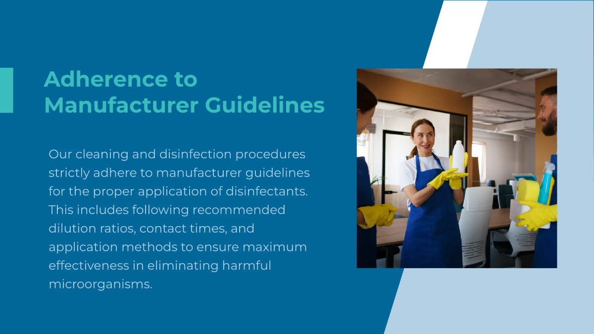 Free Workplace Sanitization Strategies Presentation Template to Edit Online