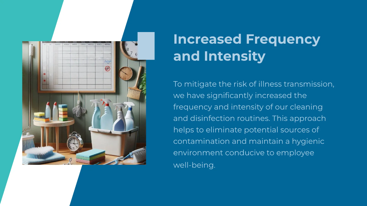 Free Workplace Sanitization Strategies Presentation Template to Edit Online