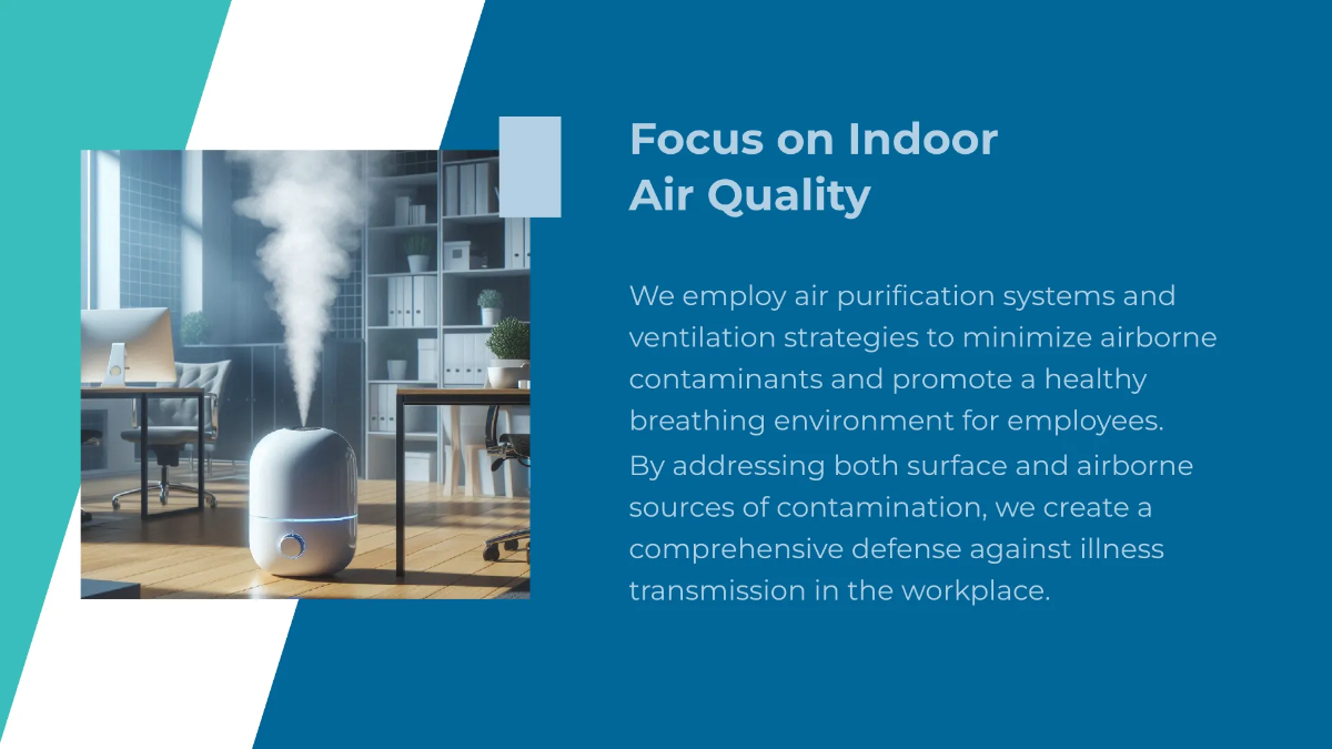 Free Workplace Sanitization Strategies Presentation Template to Edit Online