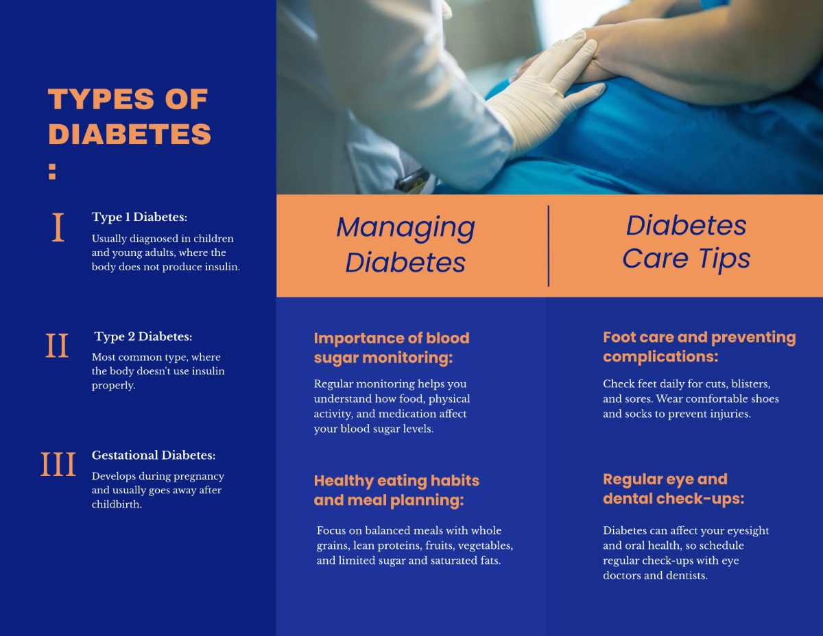 Free Diabetes Trifold Brochure Template to Edit Online