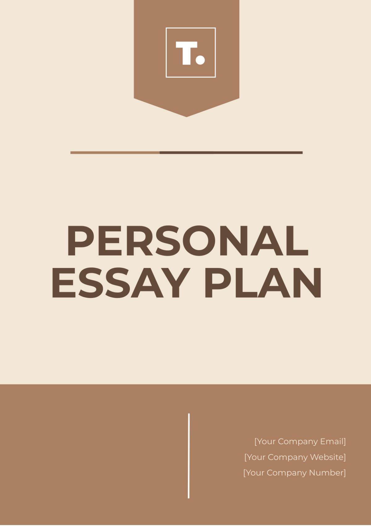 Personal Essay Plan Template - Edit Online & Download