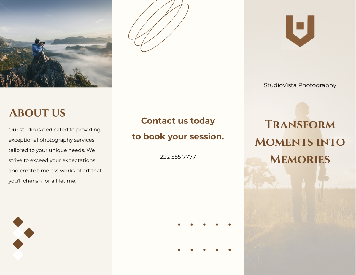 Photographer Brochure Template - Edit Online & Download