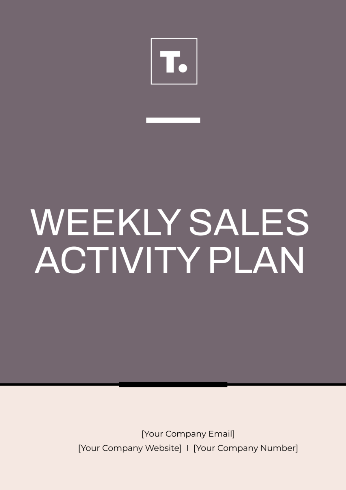 Weekly Sales Activity Plan Template - Edit Online & Download