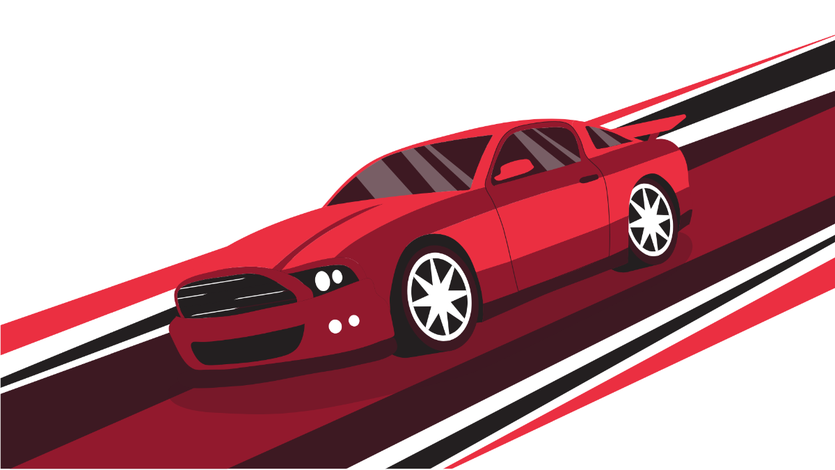Free Red Car Background