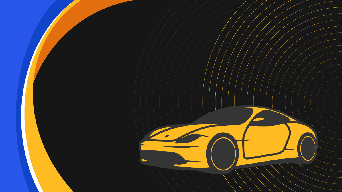 Free Golden Car Background Template to Edit Online