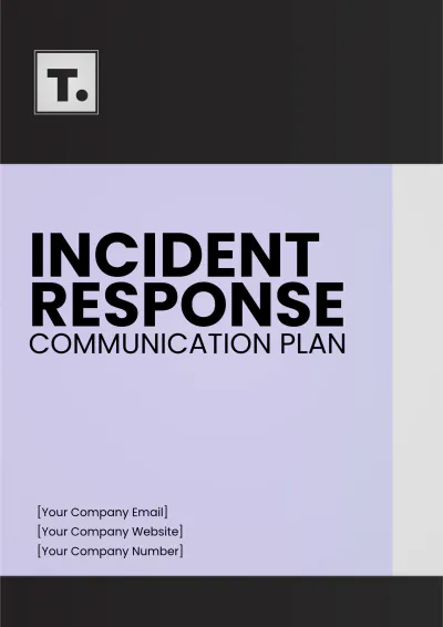 Free Incident Response Communication Plan Template to Edit Online