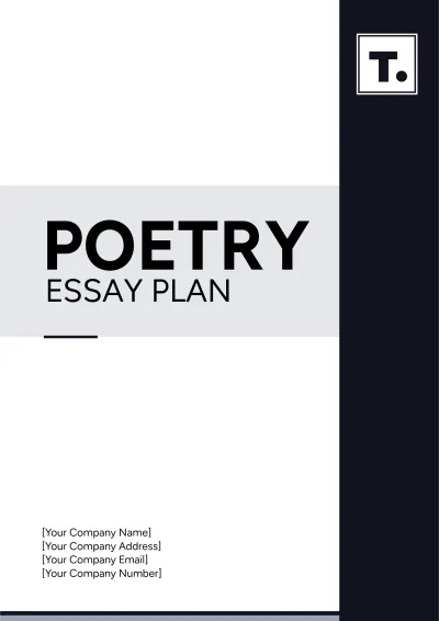 Free Poetry Essay Plan Template to Edit Online