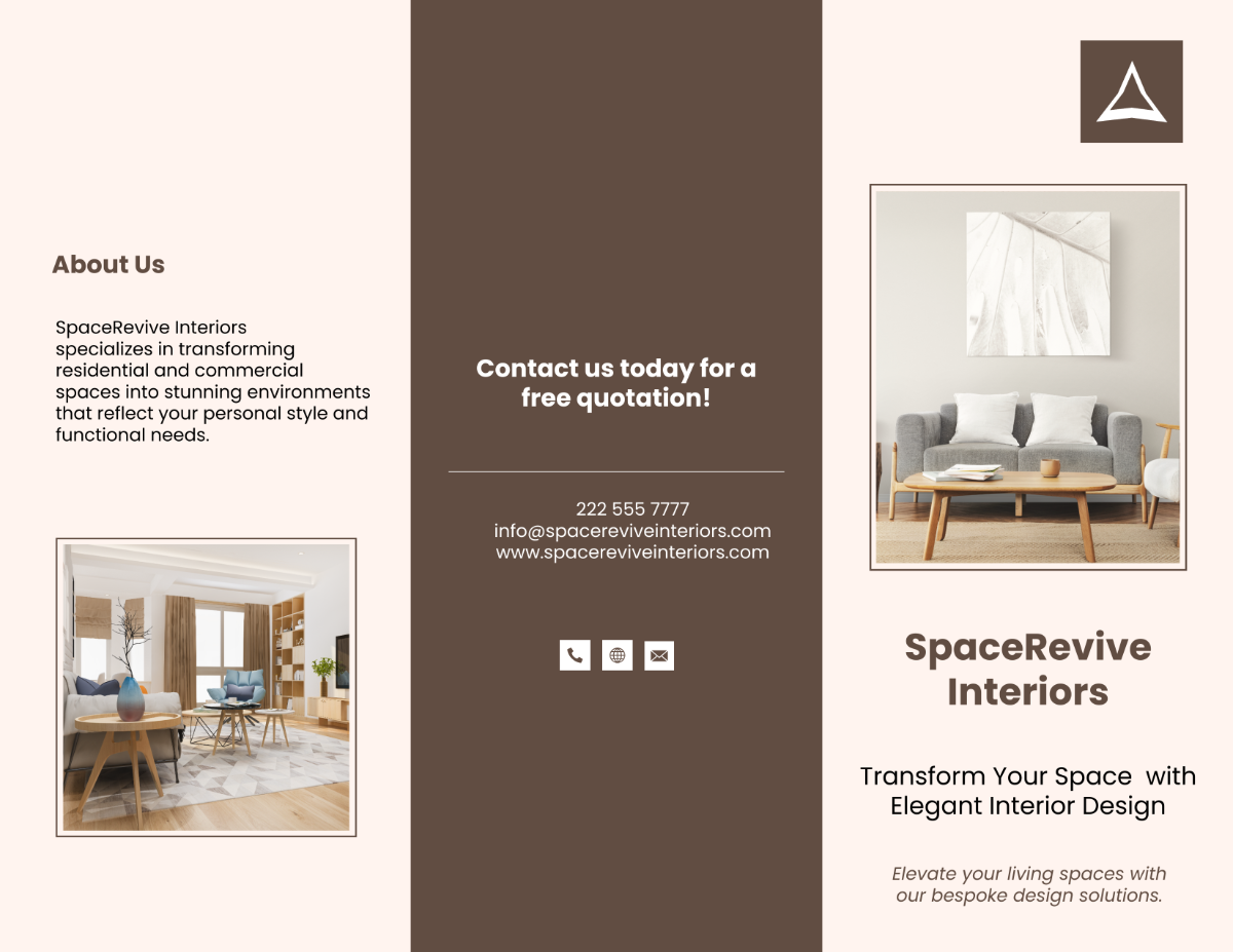 Interior Design Brochure Template