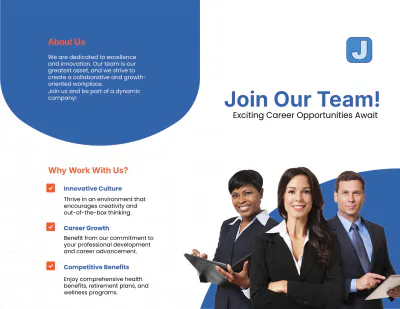 Free Job Posting Brochure Template to Edit Online
