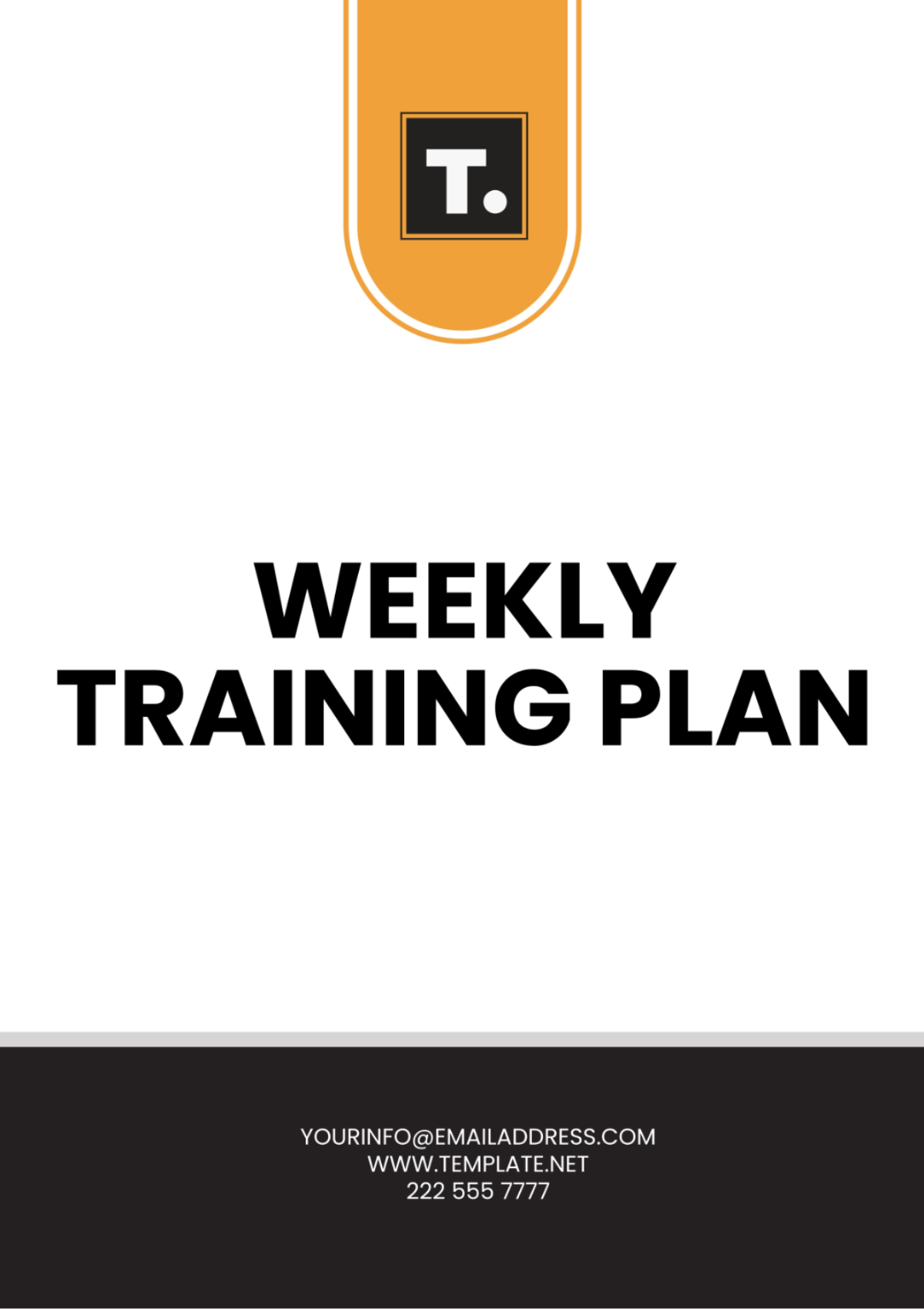 Weekly Training Plan Template - Edit Online & Download