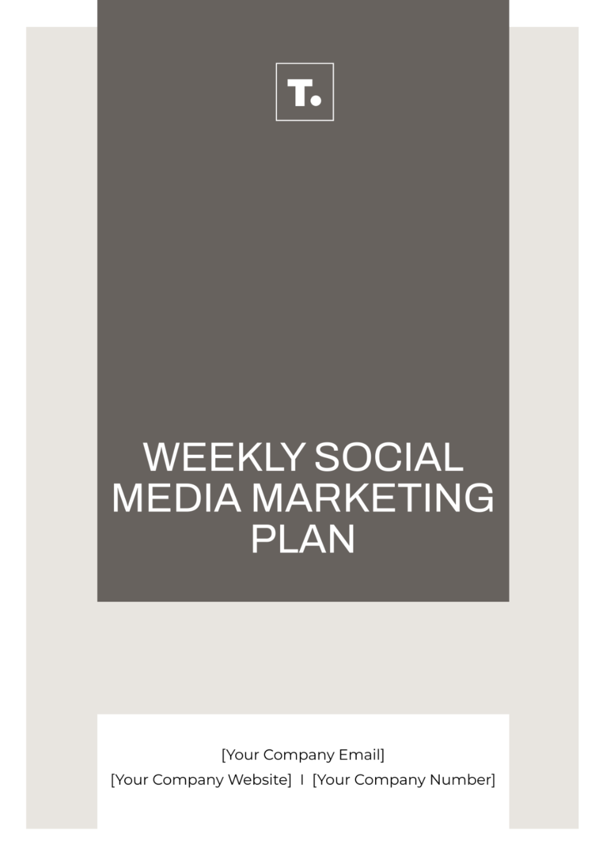 Weekly Social Media Marketing Plan Template - Edit Online & Download