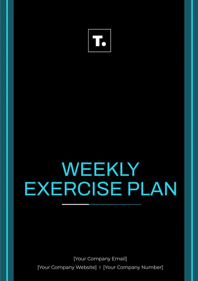 Free Weekly Exercise Plan Template to Edit Online
