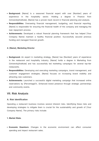 Free Restaurant Loan Proposal Template to Edit Online