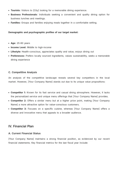 Free Restaurant Loan Proposal Template to Edit Online