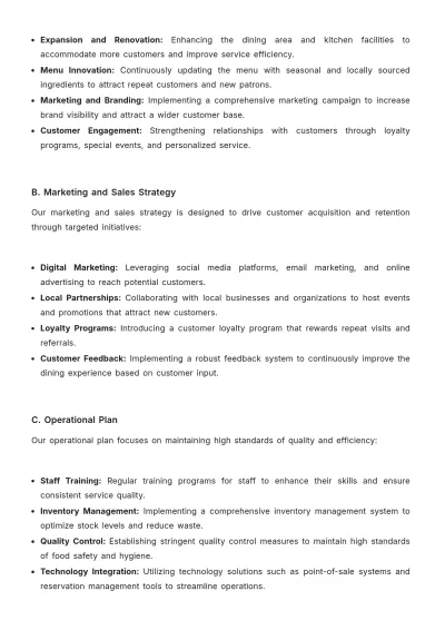 Free Restaurant Loan Proposal Template to Edit Online