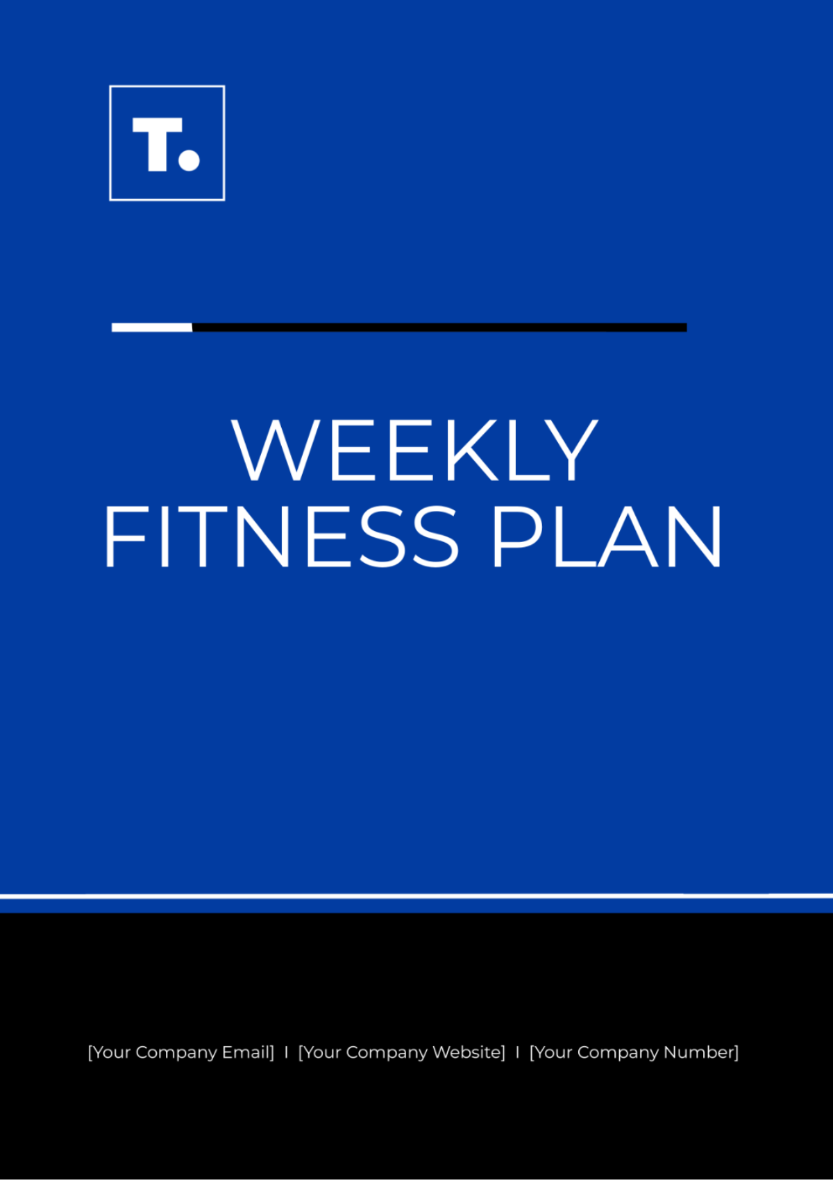 Weekly Fitness Plan Template - Edit Online & Download