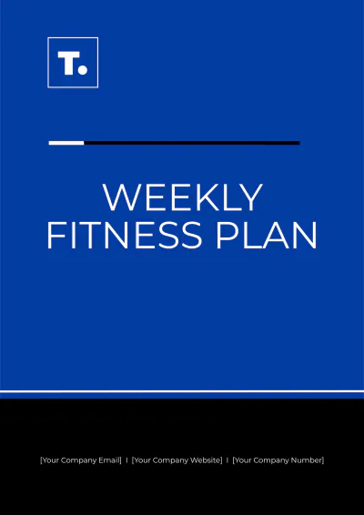 Free Weekly Fitness Plan Template to Edit Online