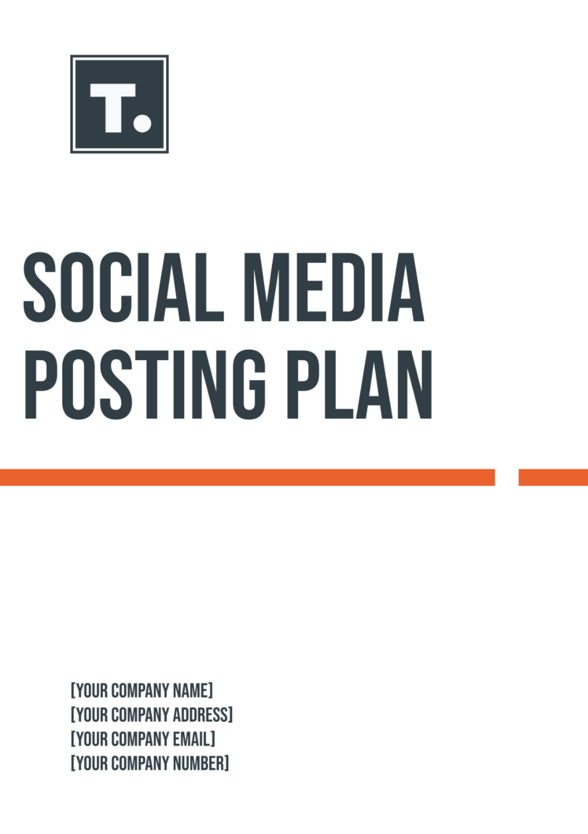 Social Media Posting Plan Template - Edit Online & Download