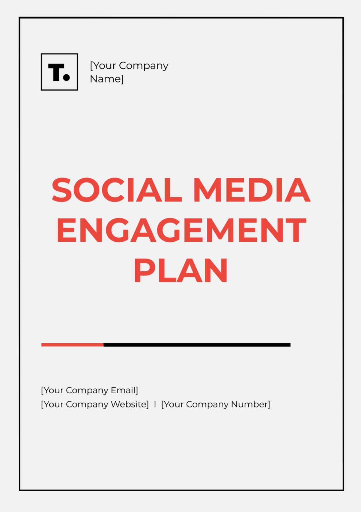 Social Media Engagement Plan Template - Edit Online & Download