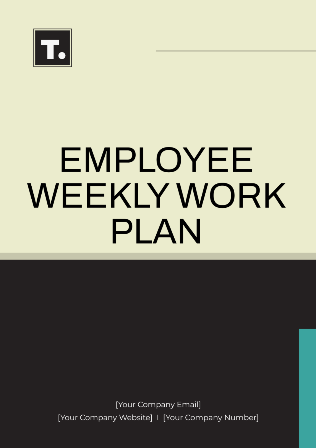 Free Employee Weekly Work Plan Template
