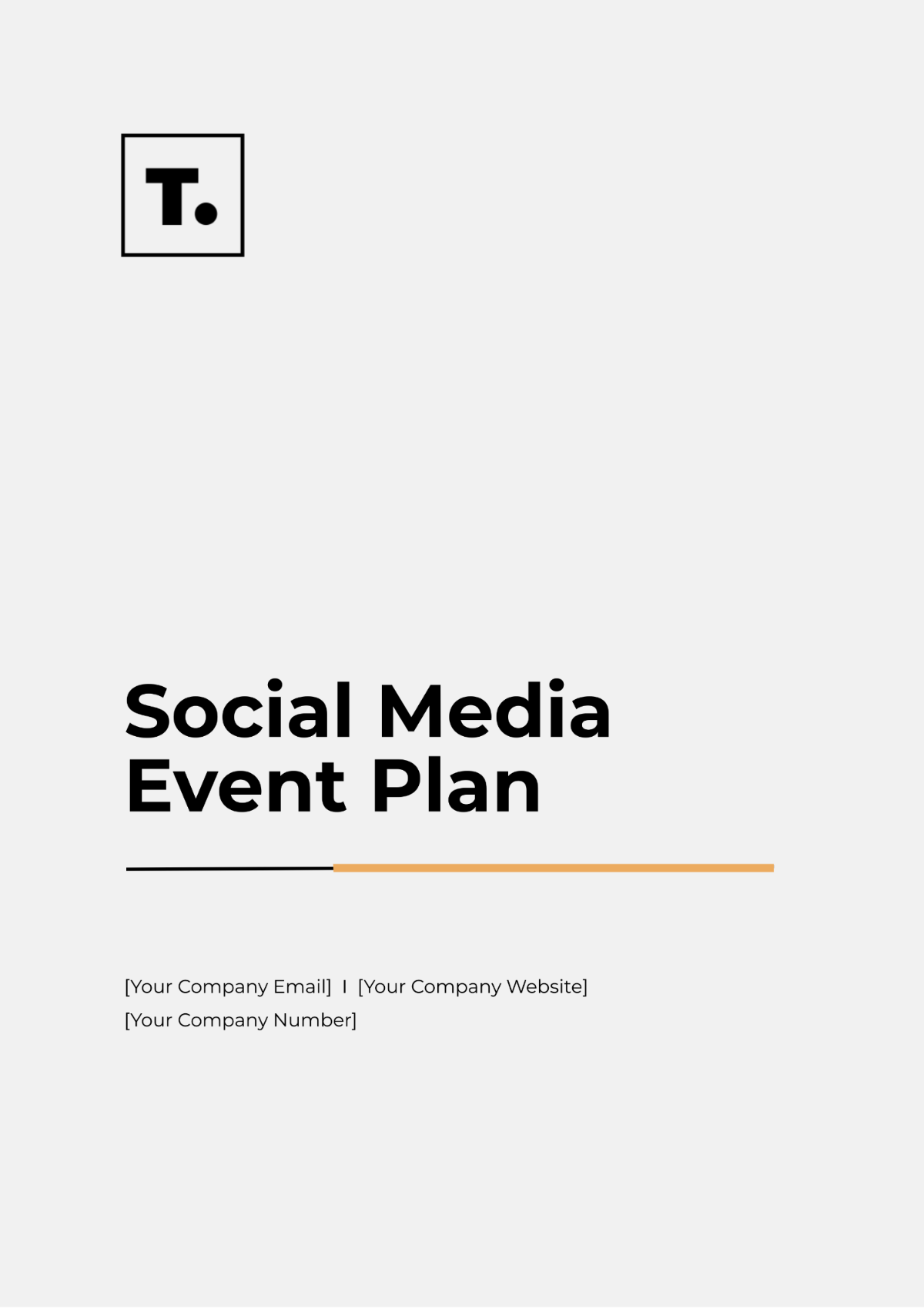 Social Media Event Plan Template - Edit Online & Download