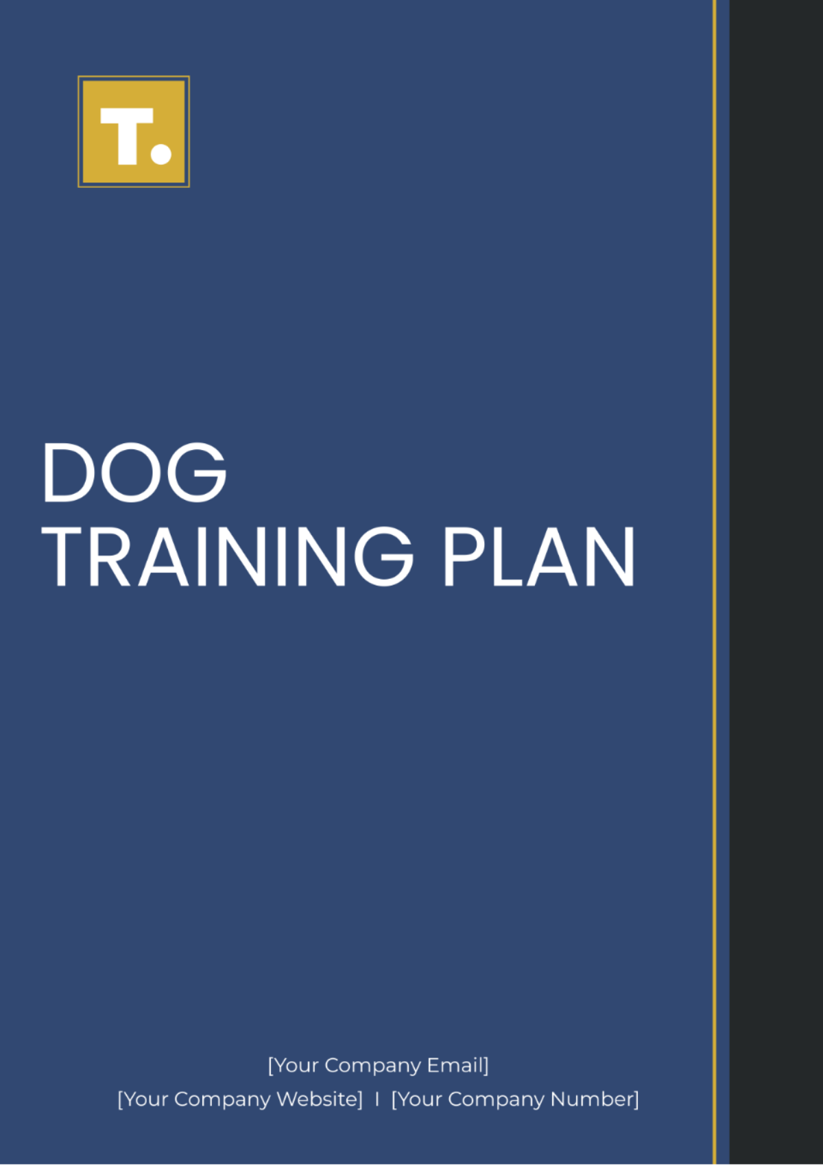 Dog Training Plan Template - Edit Online & Download