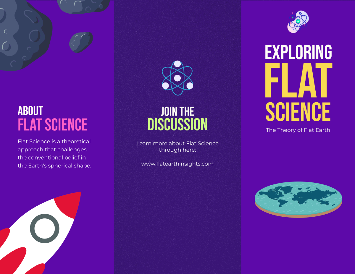 Flat Science Brochure Template