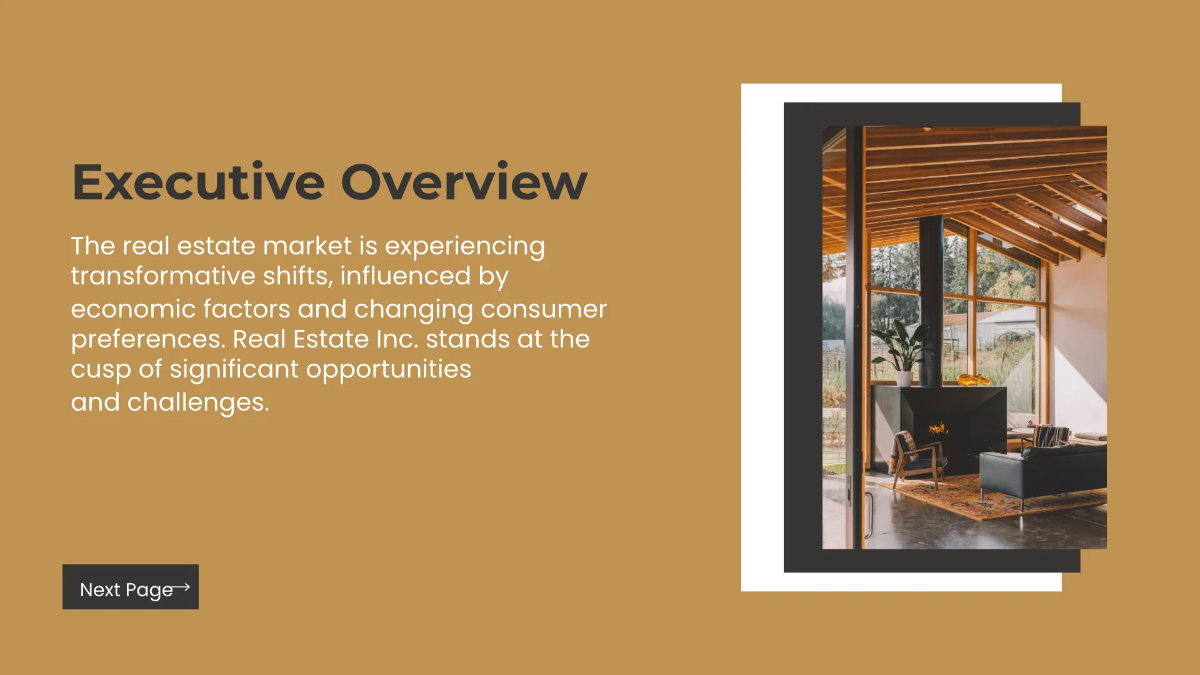 Free Real Estate Market Overview Presentation Template to Edit Online