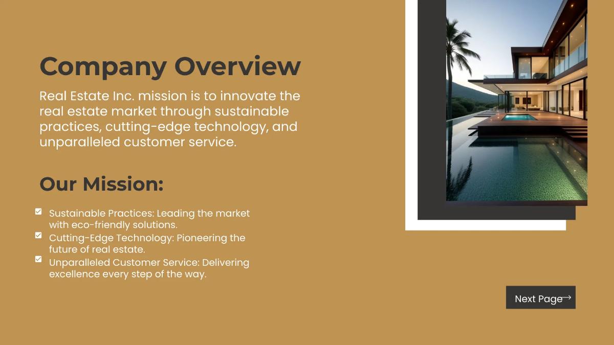 Free Real Estate Market Overview Presentation Template to Edit Online