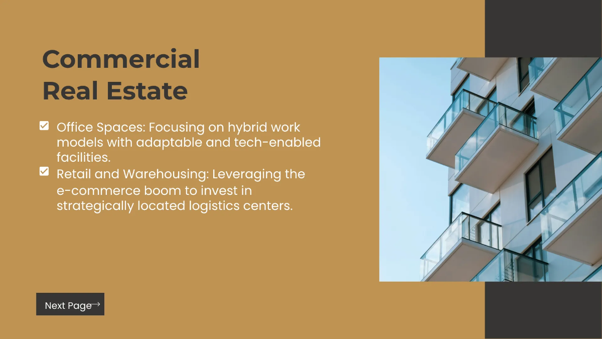 Free Real Estate Market Overview Presentation Template to Edit Online