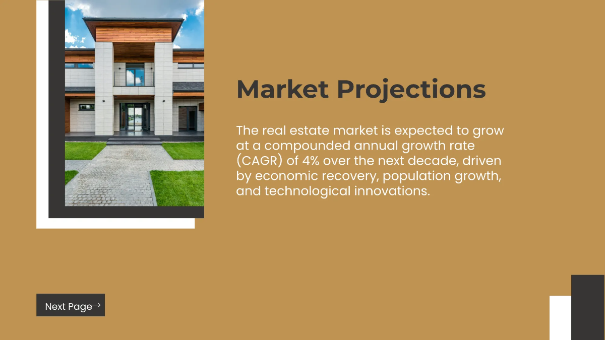 Free Real Estate Market Overview Presentation Template to Edit Online