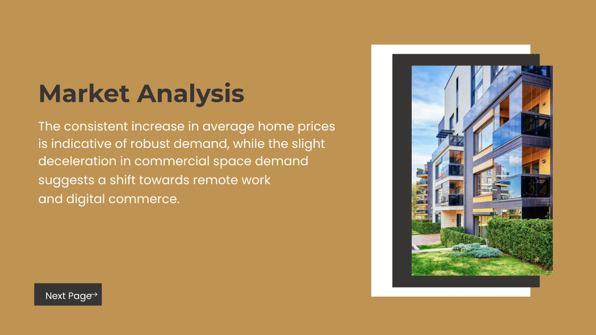 Free Real Estate Market Overview Presentation Template to Edit Online