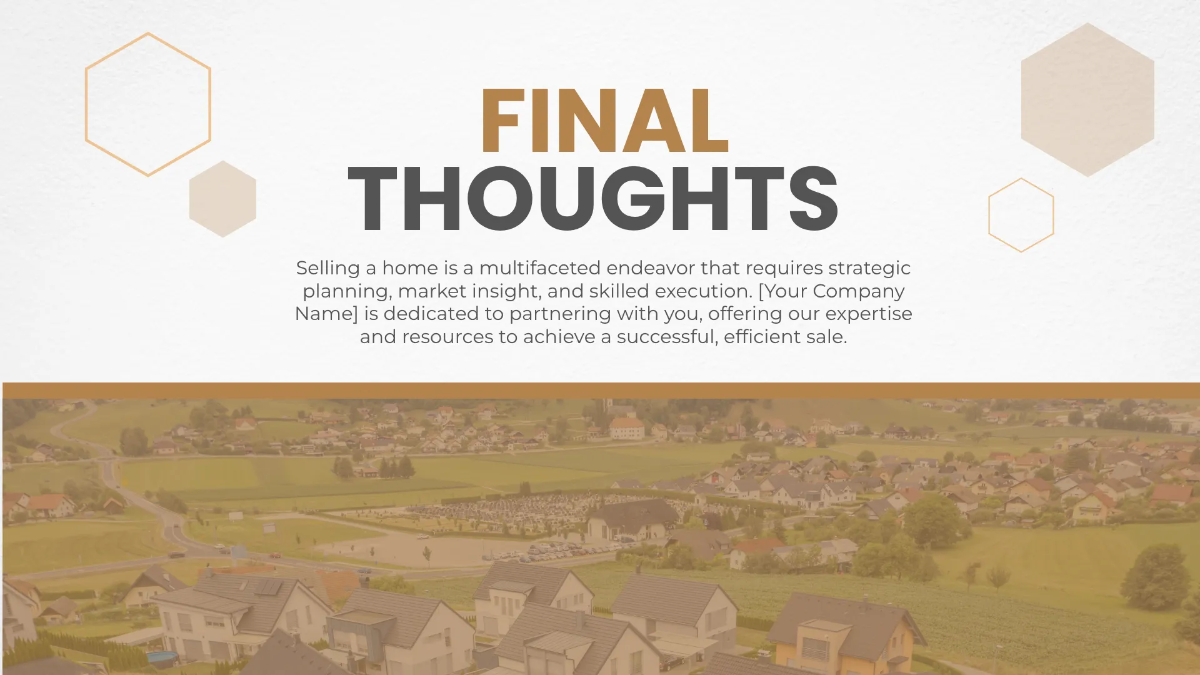 Free Home Selling Strategy Presentation Template to Edit Online