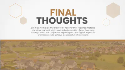 Free Home Selling Strategy Presentation Template to Edit Online