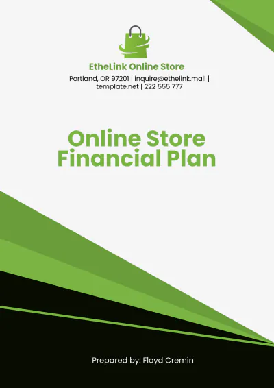Free Online Store Financial Plan Template to Edit Online