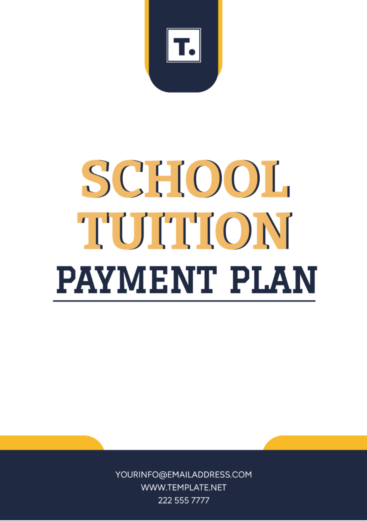 Free School Tuition Payment Plan Template