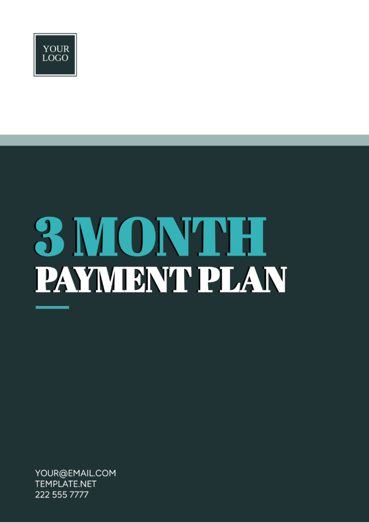 Free 3 Month Payment Plan Template