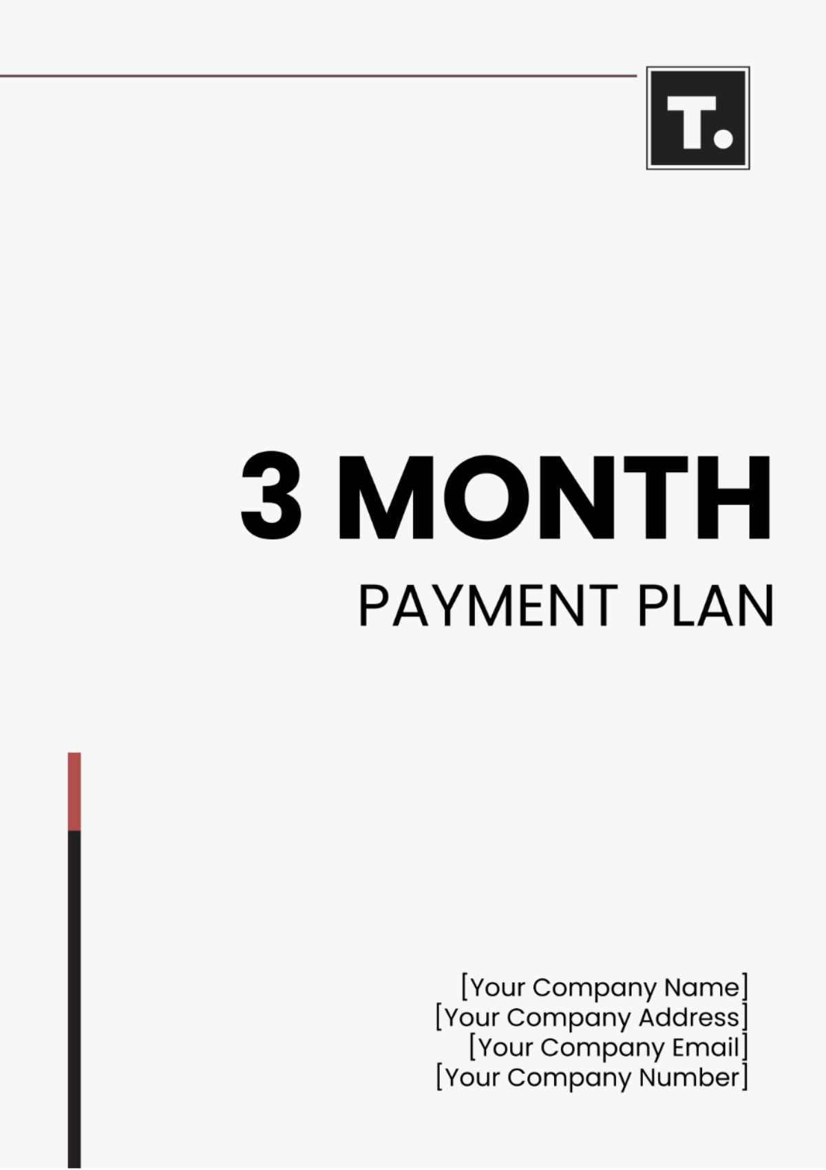 3 Month Payment Plan Template - Edit Online & Download