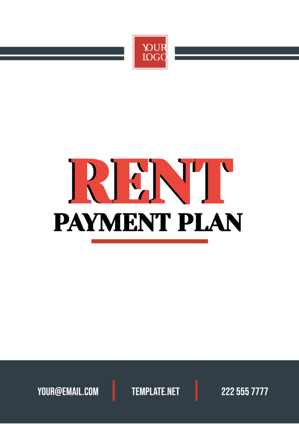 Free Rent Repayment Plan Template