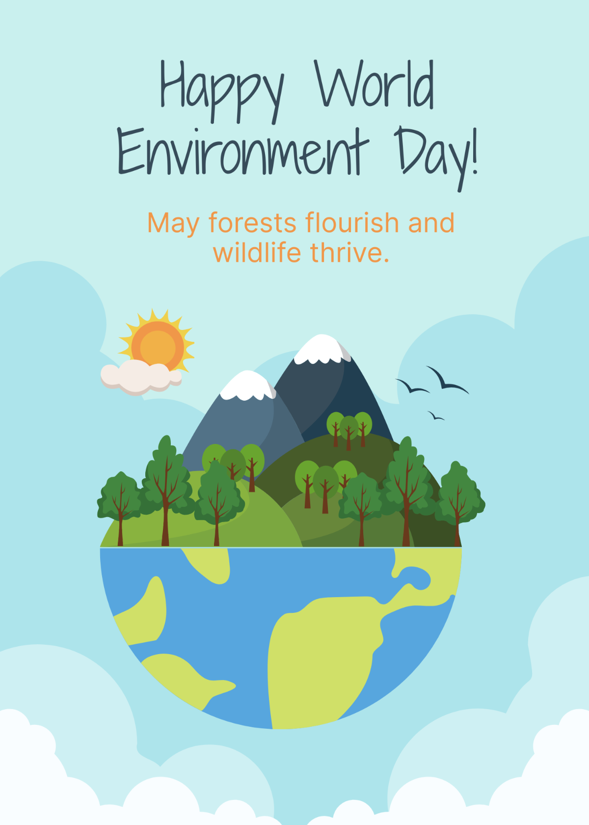 Free World Environment Day Wishes Template