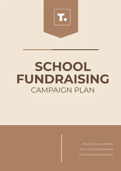 Free School Fundraising Campaign Plan Template to Edit Online
