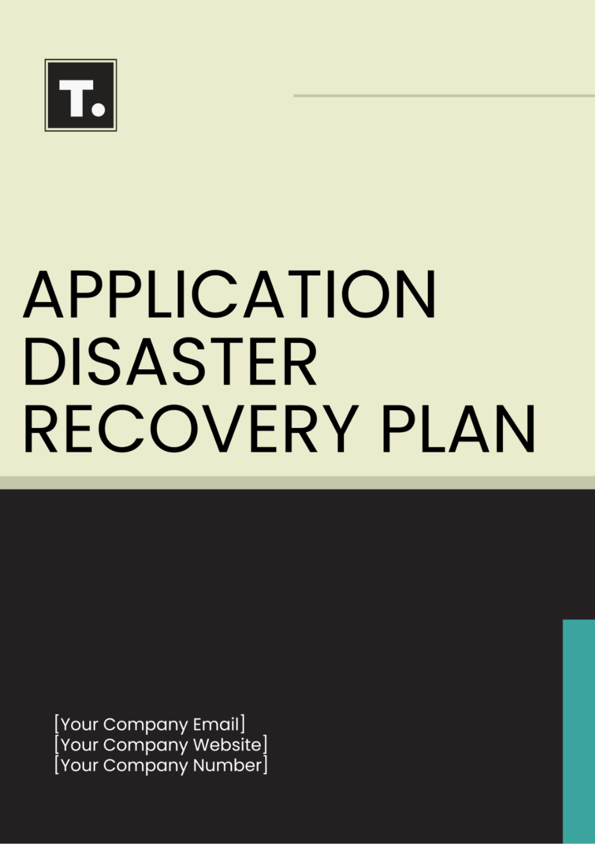 Application Disaster Recovery Plan Template - Edit Online & Download