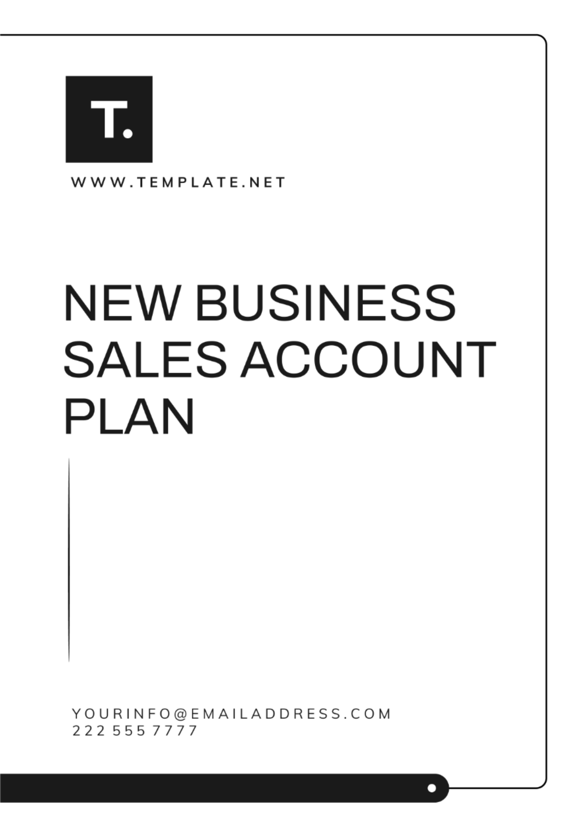 New Business Sales Account Plan Template - Edit Online & Download ...