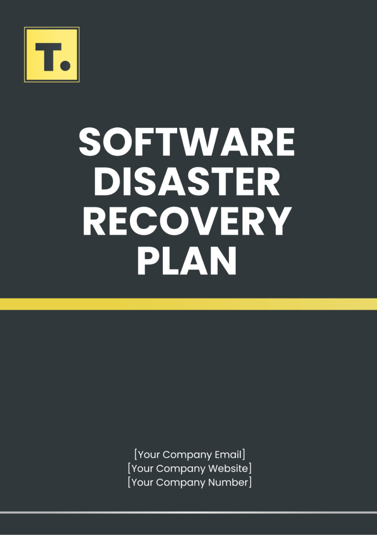 Software Disaster Recovery Plan Template - Edit Online & Download