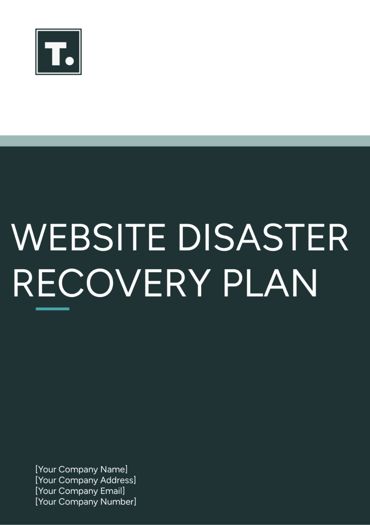 Website Disaster Recovery Plan Template - Edit Online & Download