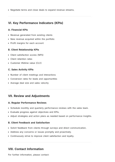 Free Account Executive Sales Plan Template to Edit Online