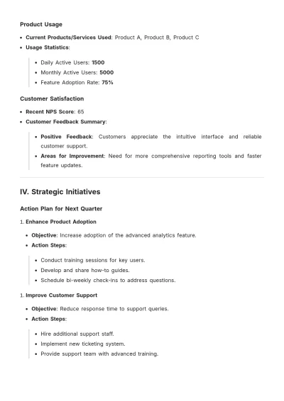 Free SaaS Account Plan Template to Edit Online