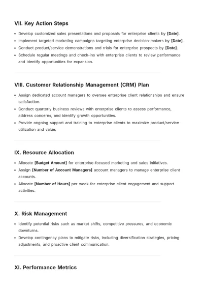 Free Enterprise Sales Account Plan Template to Edit Online