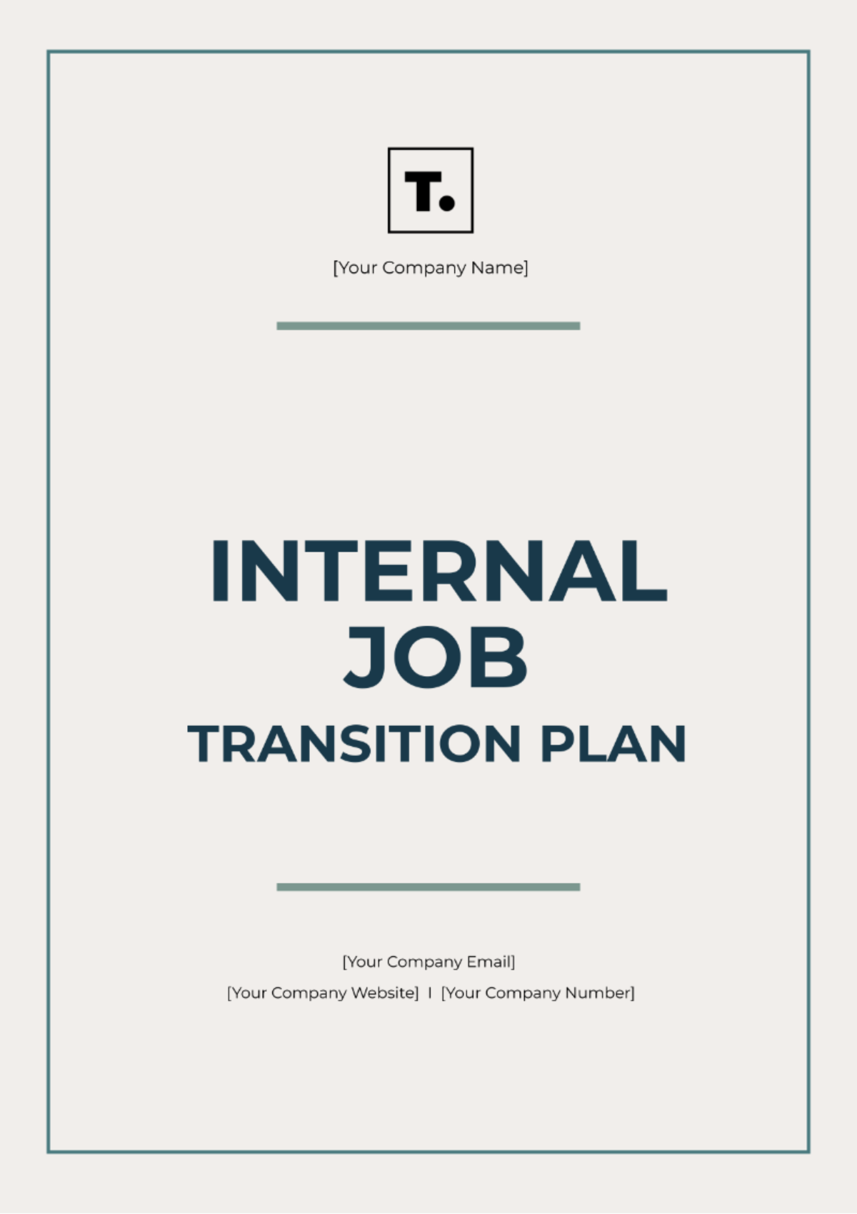 Free Internal Job Transition Plan Template - Edit Online & Download ...